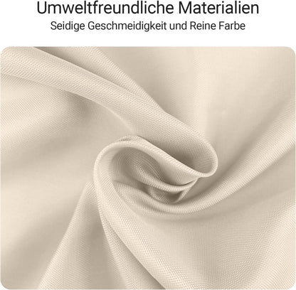 Duschvorhang 180x180cm Beige Antischimmel Wasserabweisend waschbar