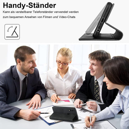 Samsung Galaxy A20e Handyhülle Leder Wallet Case mit Ständer und