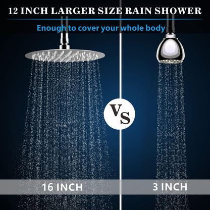 40cm Regenbrause Edelstahl Chrom – Komfortabler Duschkopf