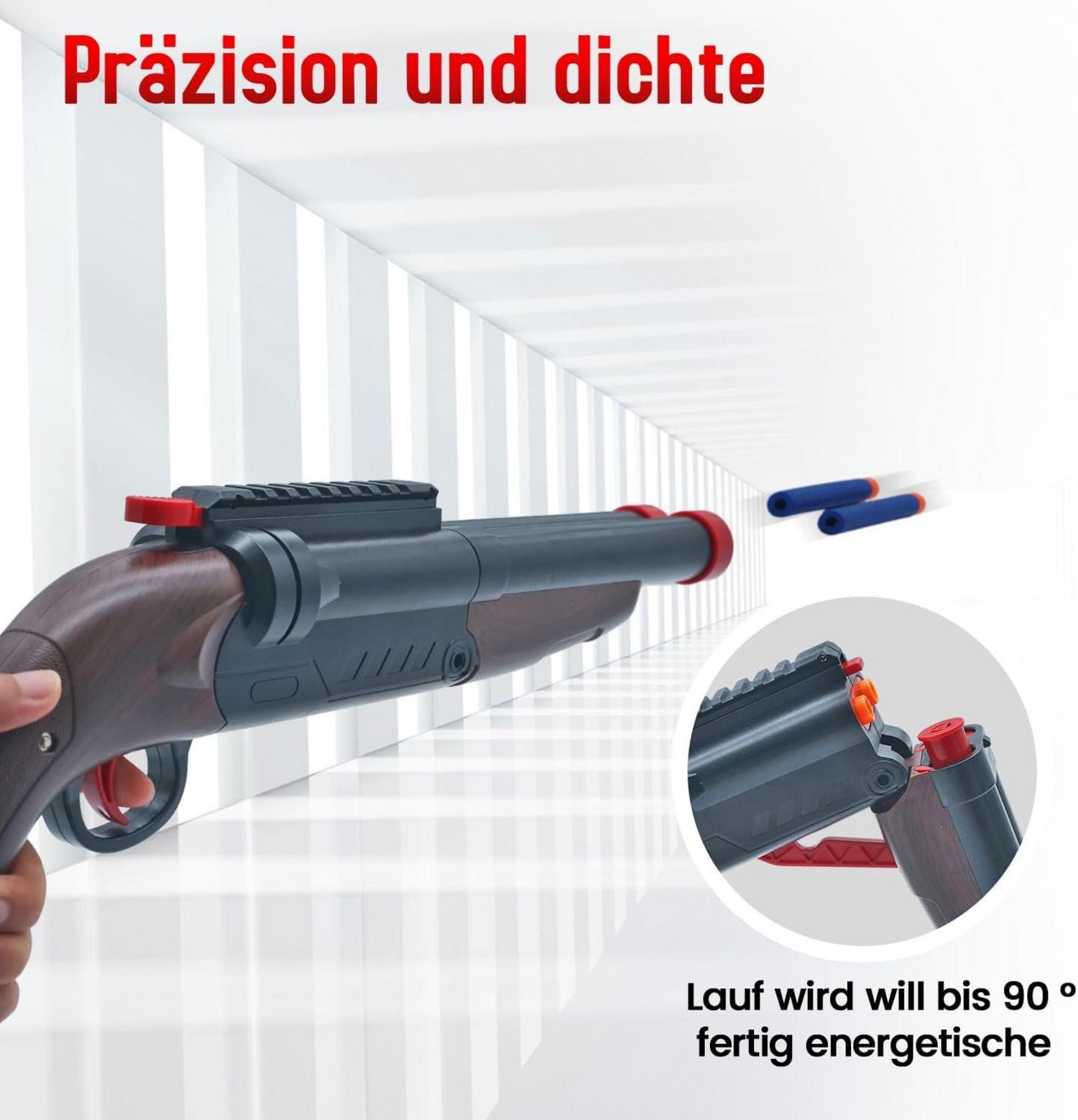 Doppel Barrel Soft Bullet Schaum Blaster Spielzeug für Kinder Jungen