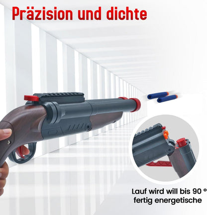 Doppel Barrel Soft Bullet Schaum Blaster Spielzeug für Kinder Jungen