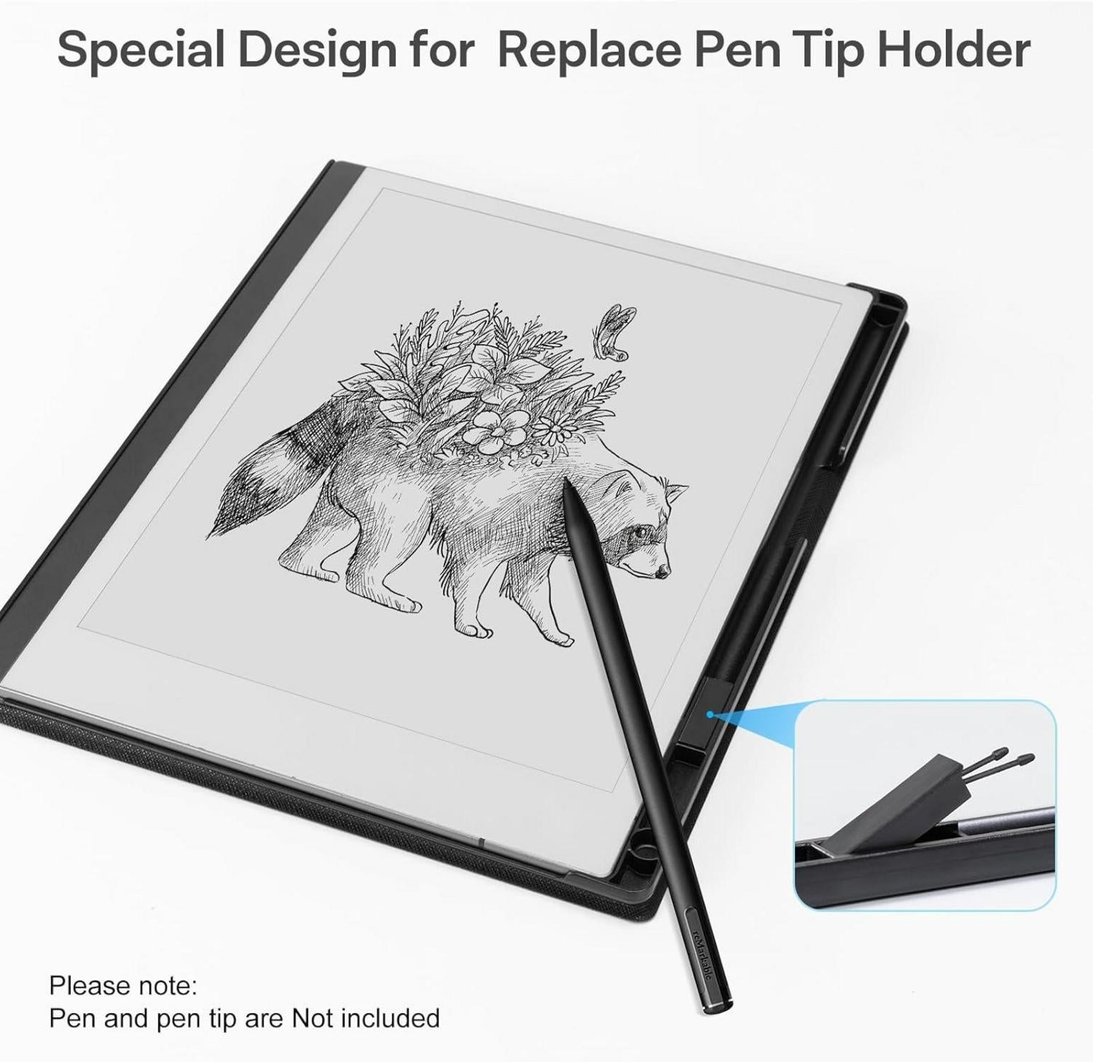 CoBak Hülle für Remarkable 2 Paper Tablet 10.3 Zoll Schwarz