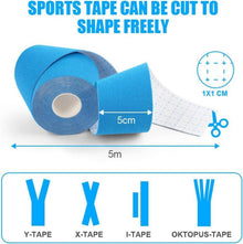 6 Rollen Wasserfestes Sport Kinesiotape 5cmx5m