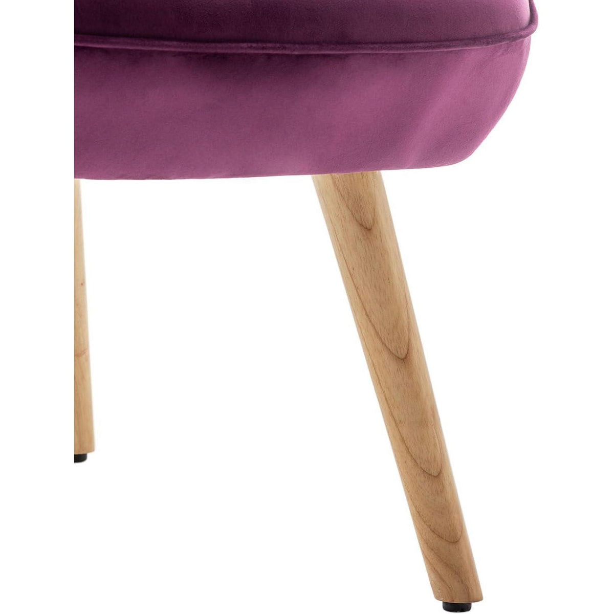 Lila Ohrensessel mit Hocker – Samt Relaxsessel für Wohnzimmer