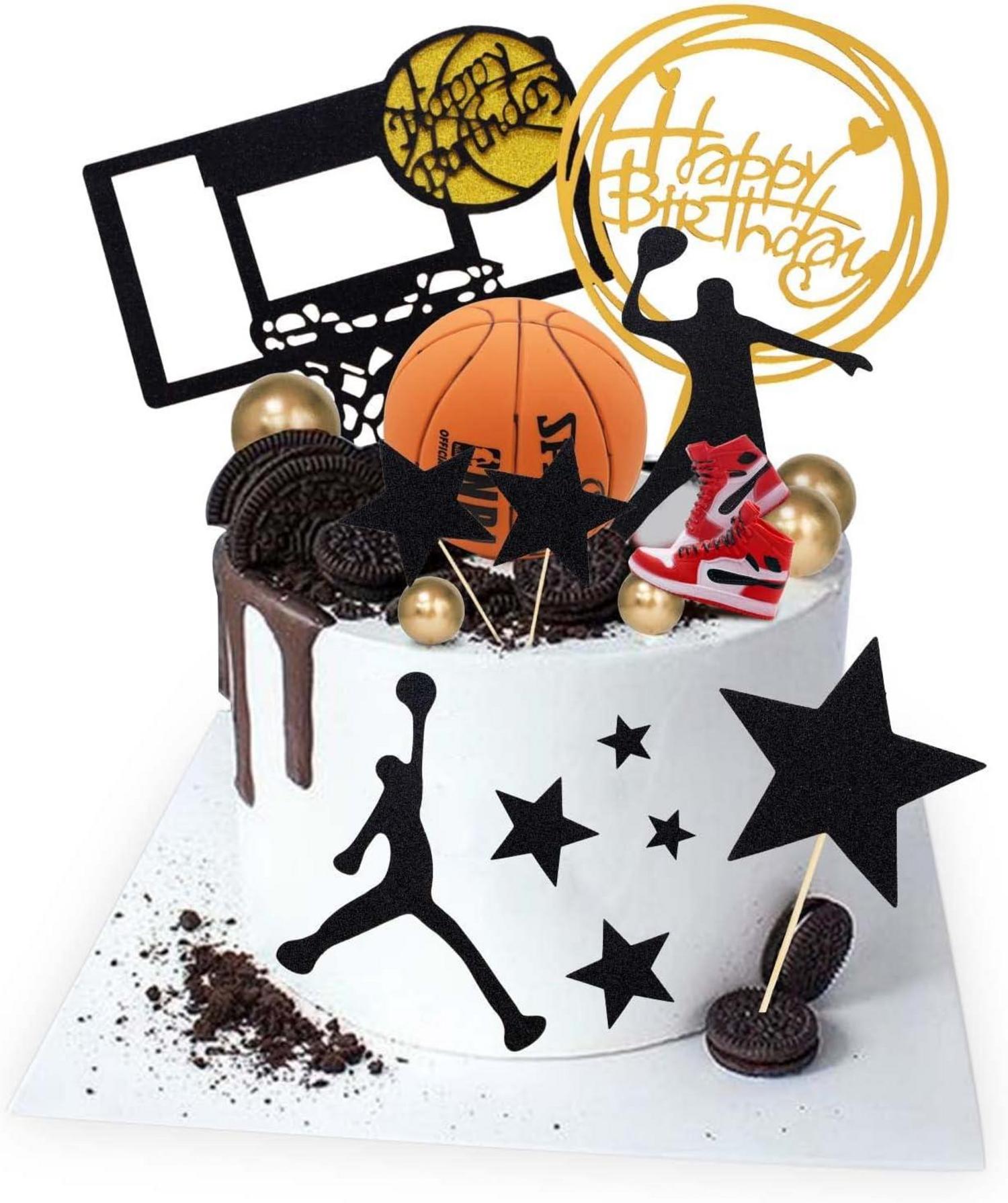 Basketball-Kuchendekoration 17 Stück Motiv Herren Jungen