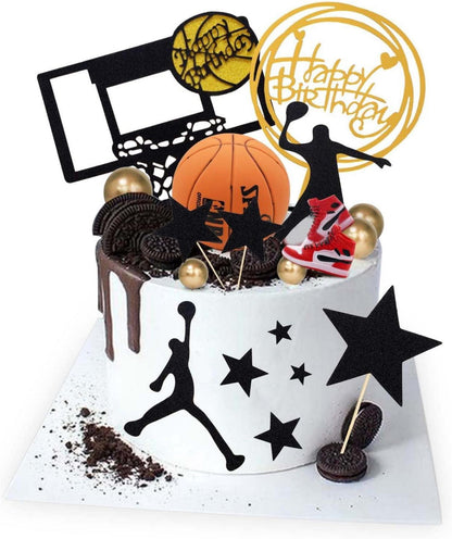 Basketball-Kuchendekoration 17 Stück Motiv Herren Jungen