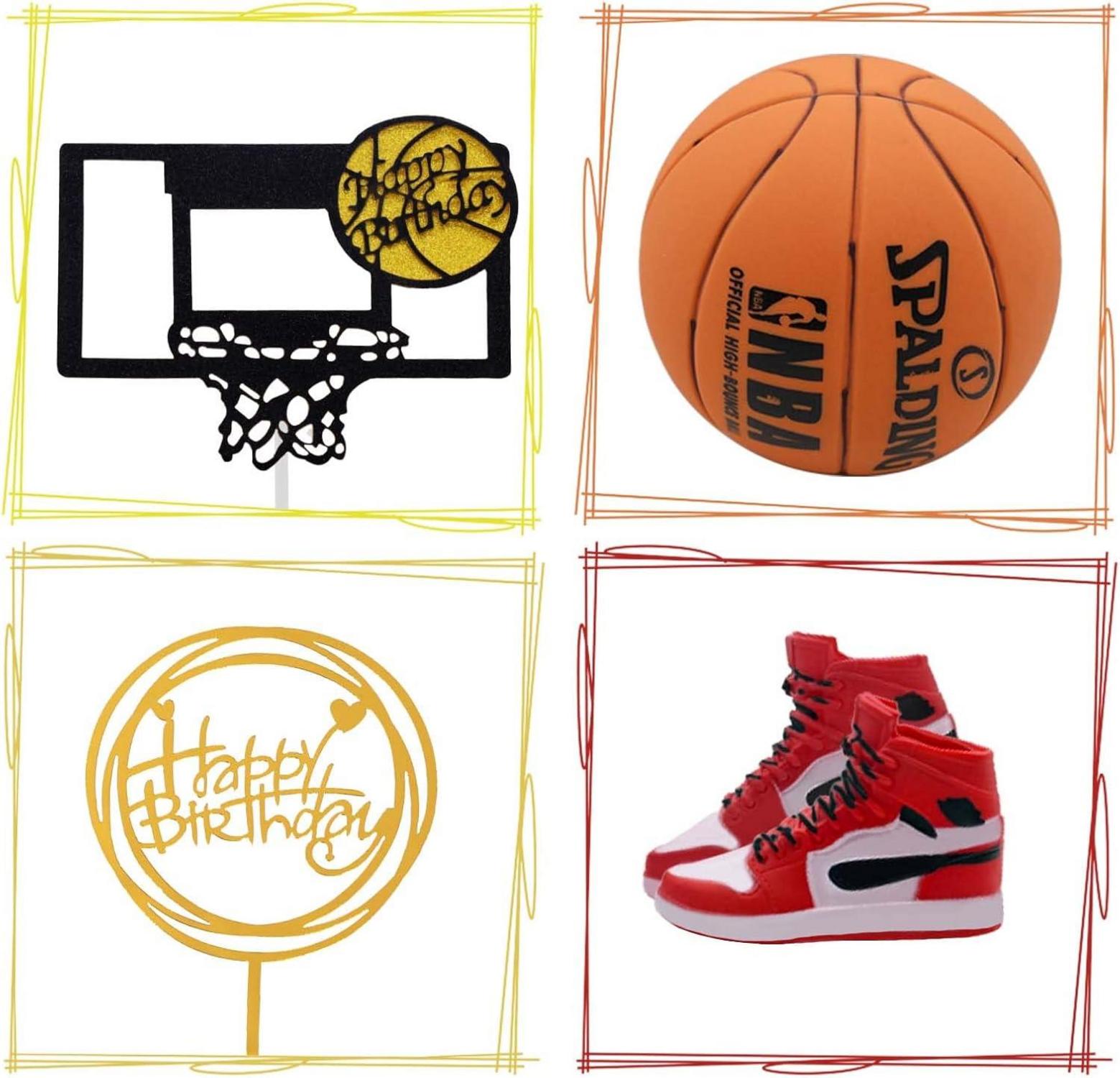 Basketball-Kuchendekoration 17 Stück Motiv Herren Jungen