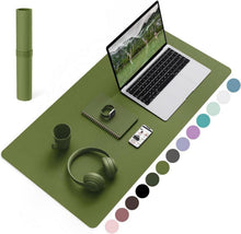 Schreibtischunterlage mit Leder und Wildleder, Office Mousepad 80x40cm