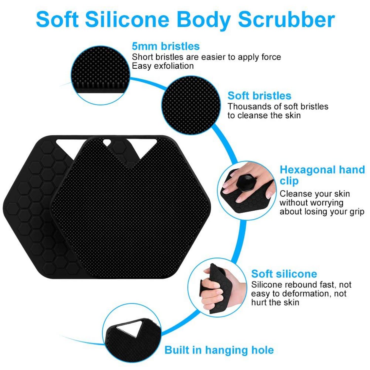 Silikon Badebürste Baby Kopfhaut Scrubber Körperbürste Massage