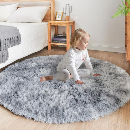 Flauschiger Teppich für Wohnzimmer und