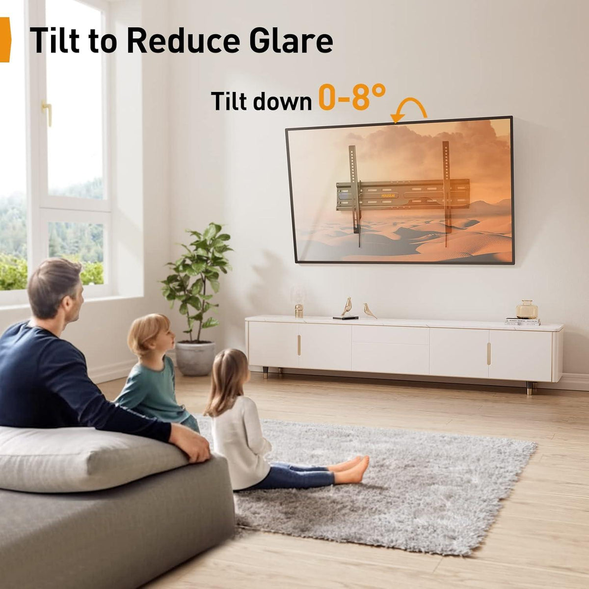 Neigbare TV Wandhalterung 37-82 Zoll bis 45kg VESA 600x400mm