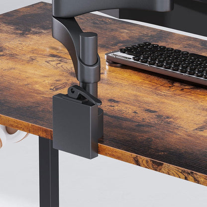 Kleiner Schreibtisch Büro 100x48cm Braun Holz Raumsparend