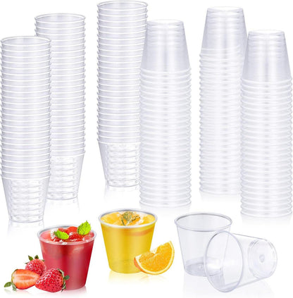 150er Set Plastik Schnapsgläser 30ml transparent wiederverwendbarer
