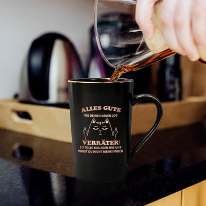Abschiedsgeschenk Kollegen: Kaffeetasse mit Spruch & 400ml Kapazität