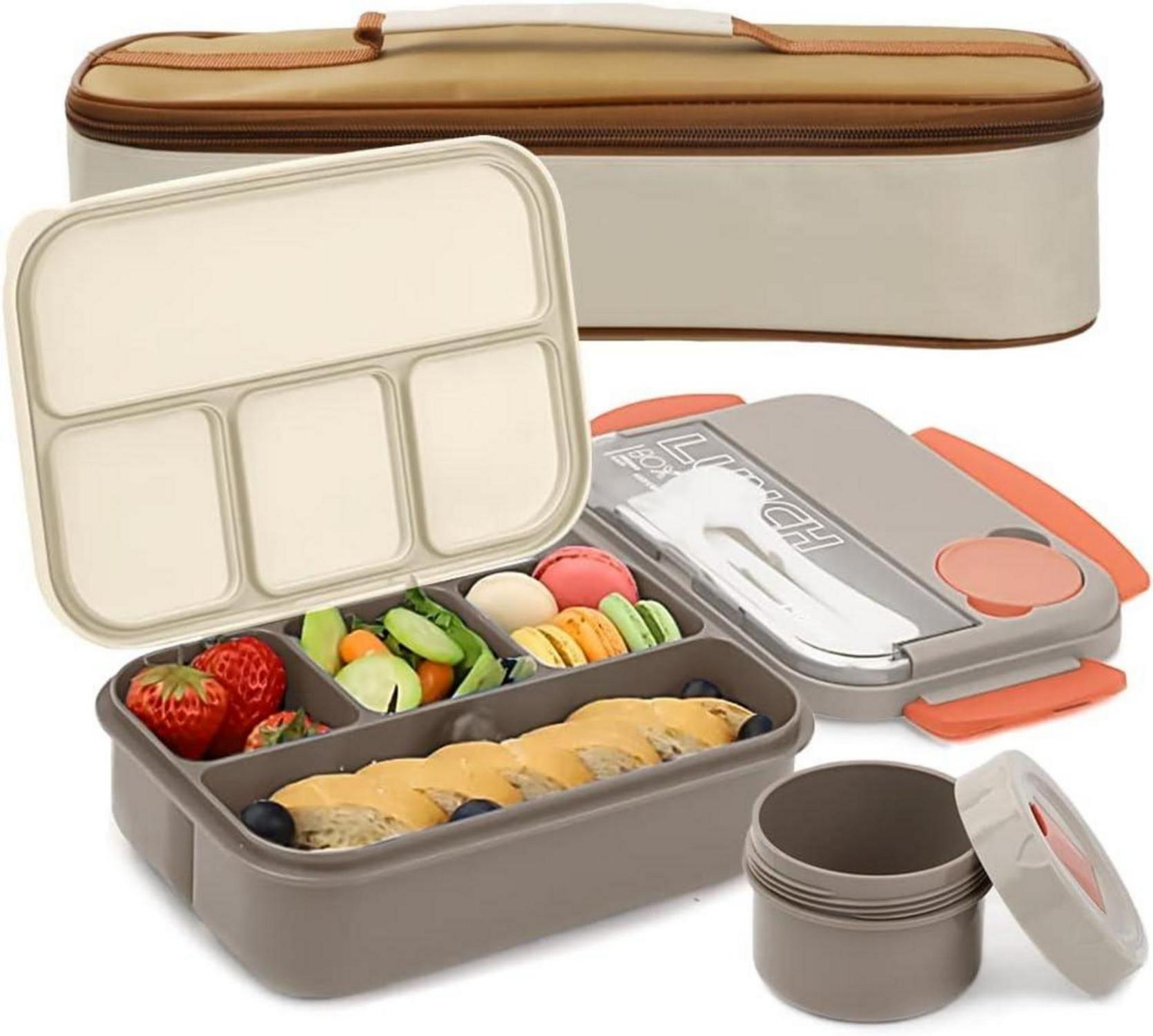 Lunchbox mit Fächern 1300ML - Kinder Bentobox Erwachsene
