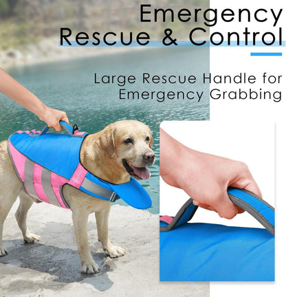ThinkPet Hund Schwimmweste Rettungsweste Auftrieb Hohe Sichtbarkeit