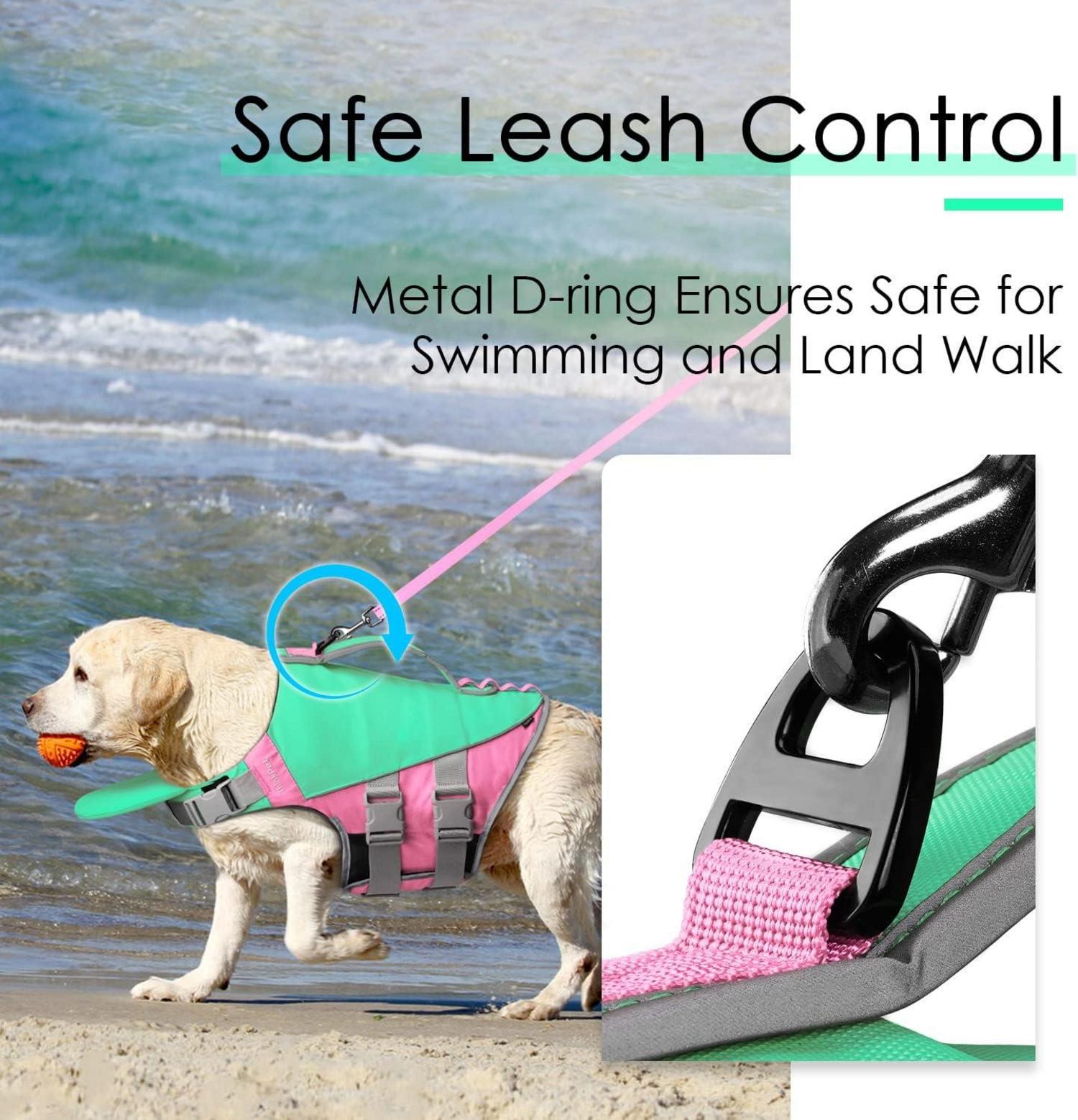 ThinkPet Hund Schwimmweste Rettungsweste Reflektierend Auftrieb XL