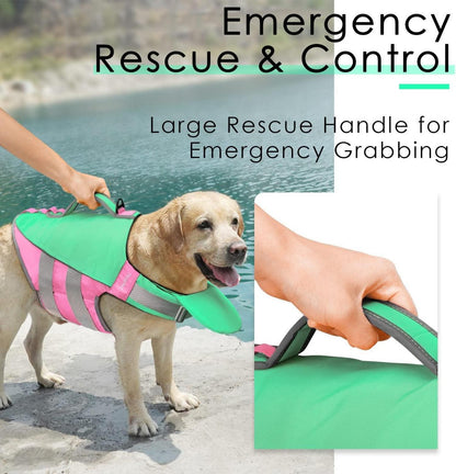 Hund Schwimmweste Rettungsweste Reflektierend mit Auftrieb XL