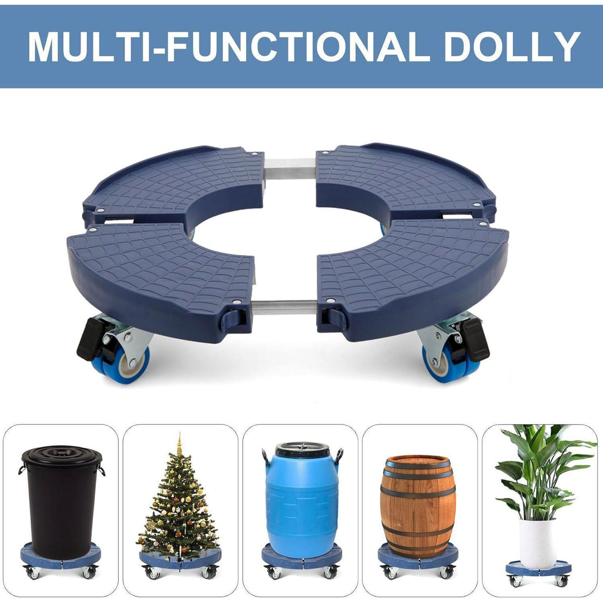 Pflanzenwagen mit Rädern, 2er-Pack, verstellbar & robust
