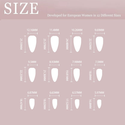 24 Stück Kurze Glitzer Nägel mit Strass Design in Grau, Acryl Fingernägel für Frauen