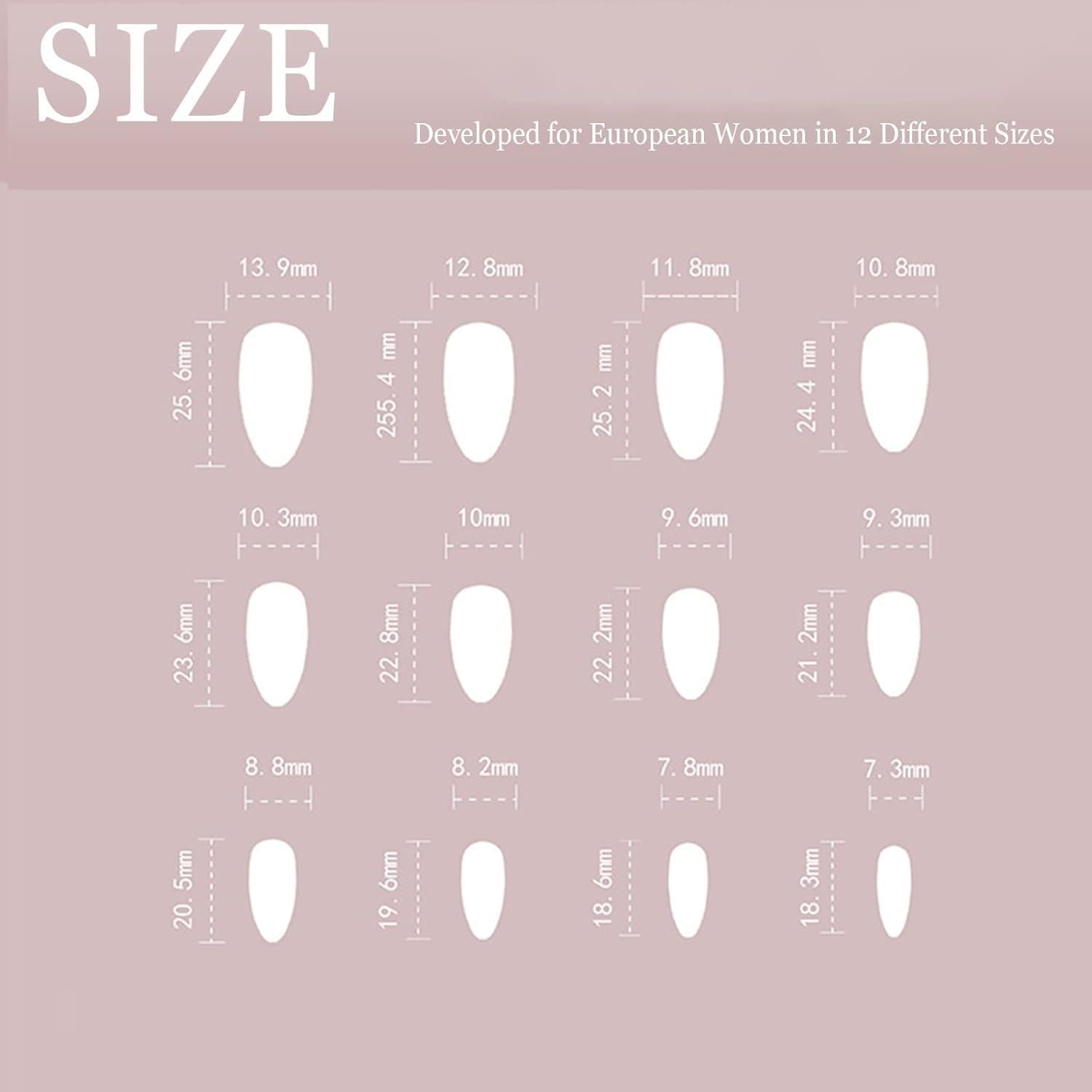 24 Stück Mittel Press On Nails Schwarz Weiß Acryl Nägel zum Aufkleben Glossy Fake Nails