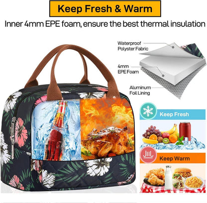 Isolierte Lunchtasche für Frauen Männer Arbeit Kühltasche