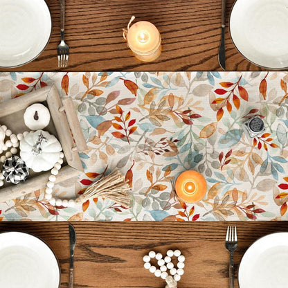 Artoid Herbst Blätter Tischläufer 40x100 cm für Küche & Party
