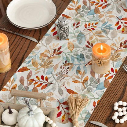 Herbst Tischläufer Blätter Küche Dekoration 40x100 cm Urlaub Party