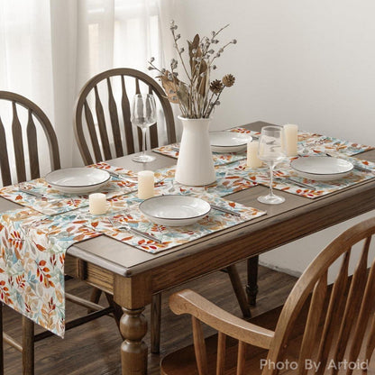 Herbst Blätter Platzsets 4er Set 30x45cm Deko Küche Party Tischsets