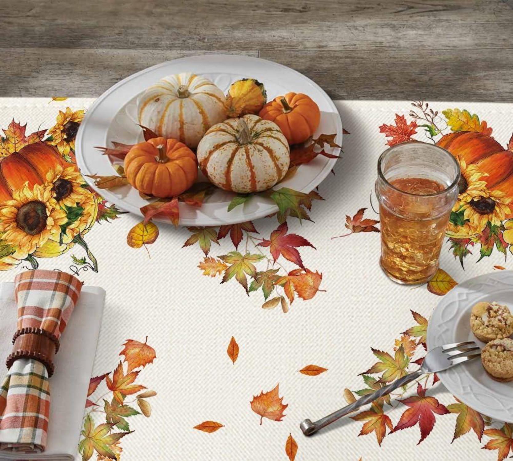 Artoid Mode Herbst Tischdecke 85x85 cm Orange Polyester SEO