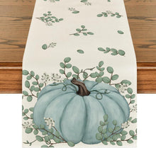 Herbst Tischläufer Kürbisse Eukalyptus Küche Dekoration 40x180cm