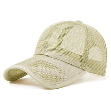 Sommer Baseball Cap Herren Damen Mesh Atmungsaktiv XL Beige