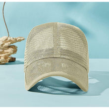 Sommer Baseball Cap Herren Damen Mesh Atmungsaktiv XL Beige