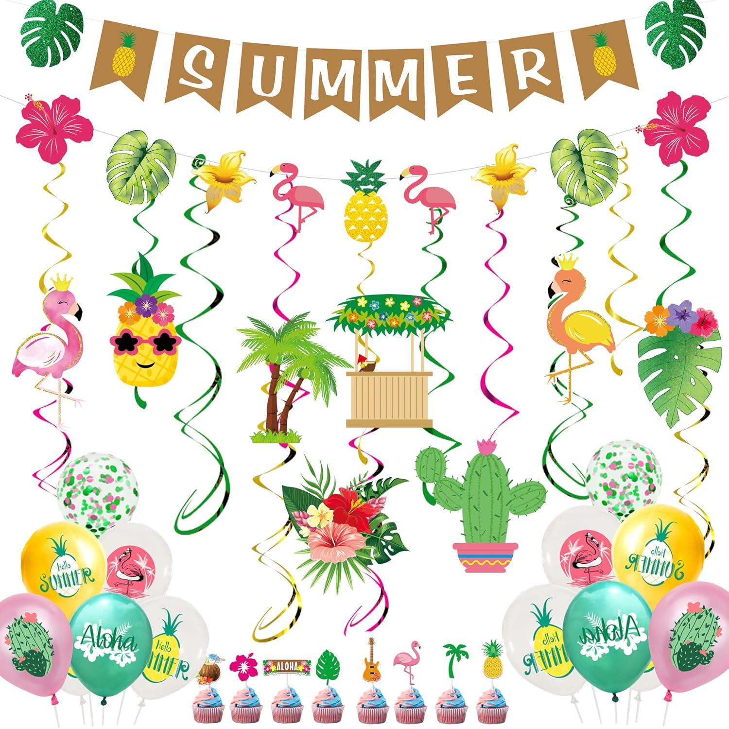 Hawaiianische tropische Party-Dekorationen Sommer Strand Deko