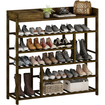 Mafalion Bambus Schuhregal 6 Tier Shoe Storage Organizer