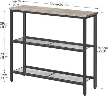 Schmaler Konsolentisch Metallgestell Industrie-Design Eingang Flur