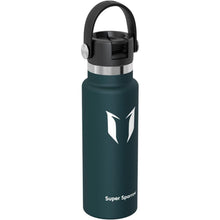 Edelstahl Thermosflasche mit Strohhalm 350ml C-Jade