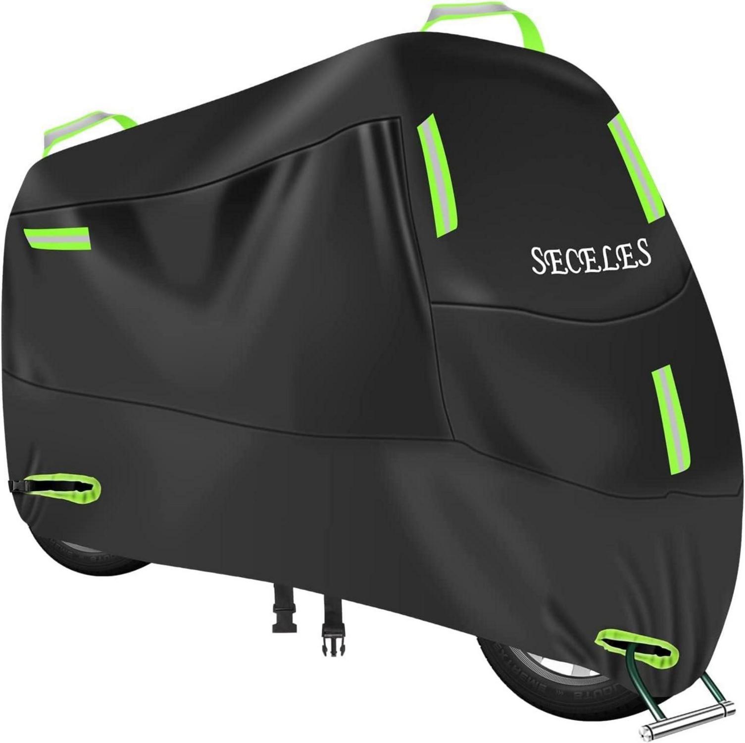 Motorrad Abdeckplane 300D Wasserdicht Outdoor Winterfest 200x90x100 cm
