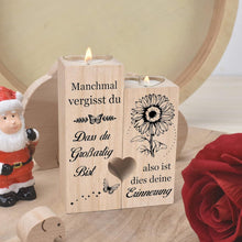 Holz Teelichthalter 10x4,5x12 cm Geschenk für Frauen
