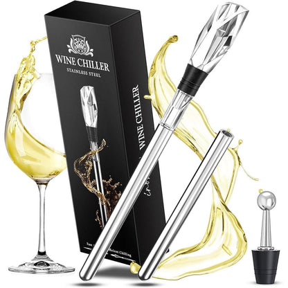 Weinkühlstab mit Ausgießer und 2 Kühlstäben - Geschenke für