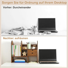 GUUSII HOME Bambus Schreibtisch Organizer Verstellbar