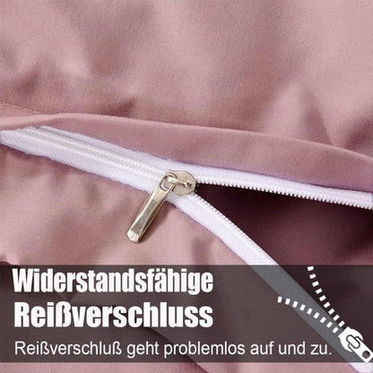 Bettwäsche 200x200 Rosa weich angenehm bügelfrei knitterfrei mit