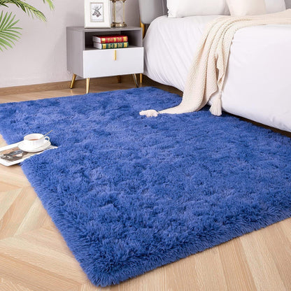 Weicher Hochflor Shaggy Teppich 200x300 cm Blau