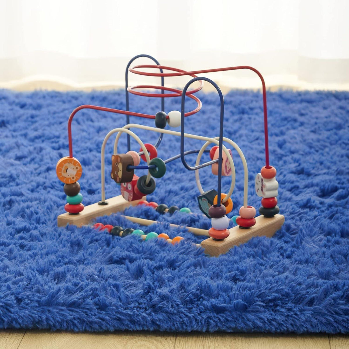 Weicher Hochflor Shaggy Teppich 200x300 cm Blau