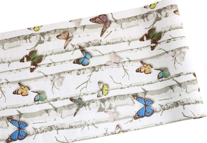 Selbstklebende Schmetterling Tapete PVC Weiß Baum Möbelfolie