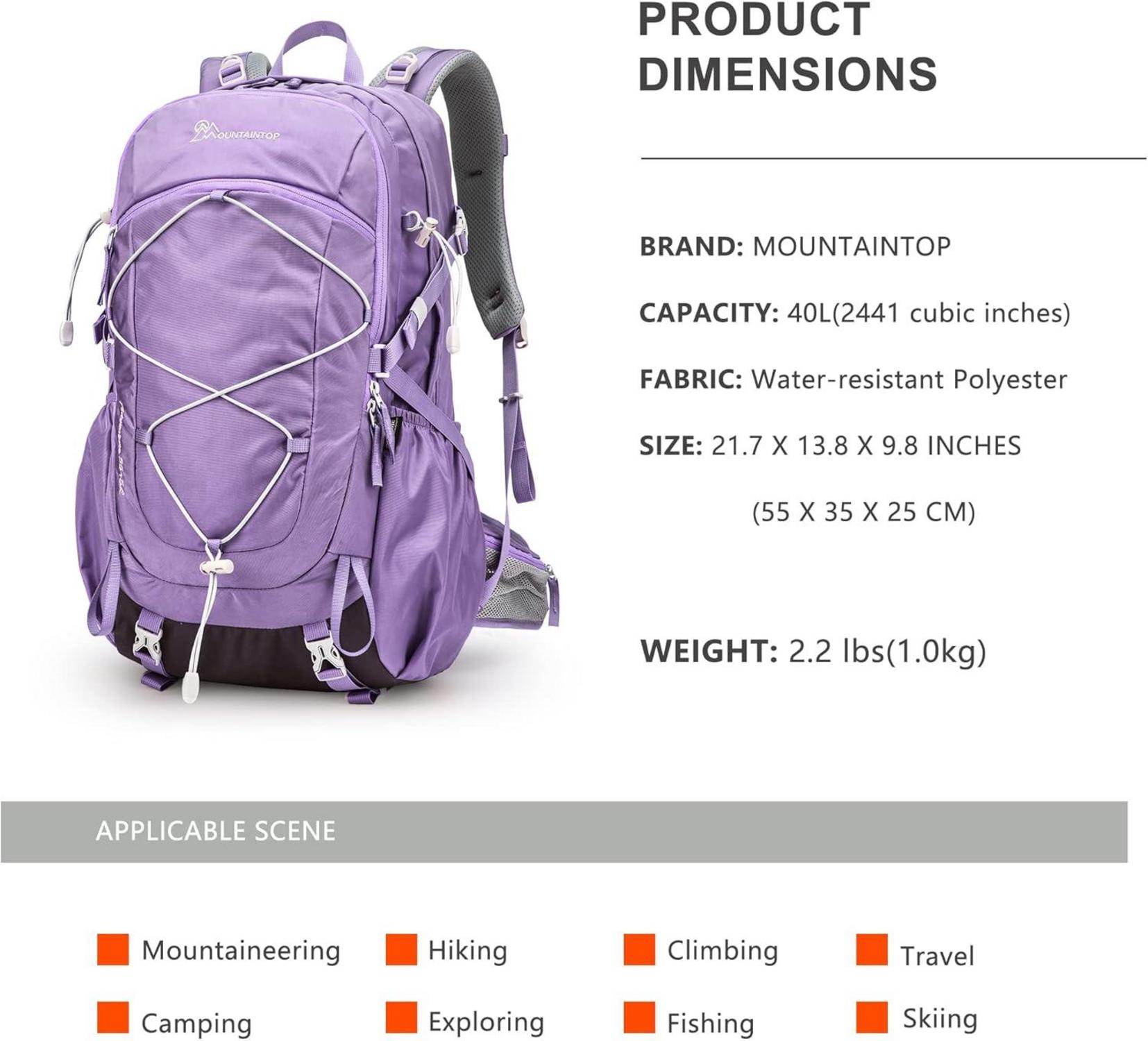 MOUNTAINTOP 40L Damen Wanderrucksack Outdoor