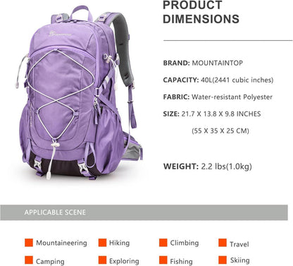 MOUNTAINTOP 40L Damen Wanderrucksack Outdoor