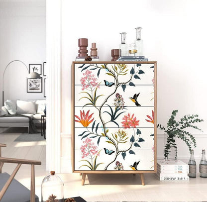 Selbstklebende Tapete Blume PVC Vinyl Wandpapier 44cm x 1000cm