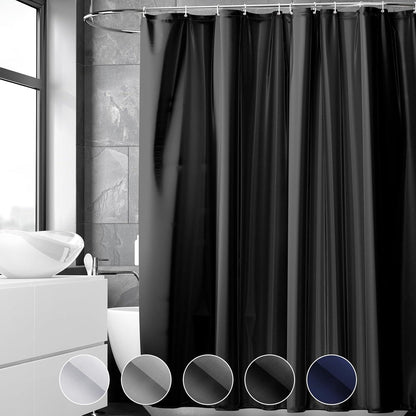 Duschvorhang Anti-schimmel 120x180 PVC Textil Schwarz