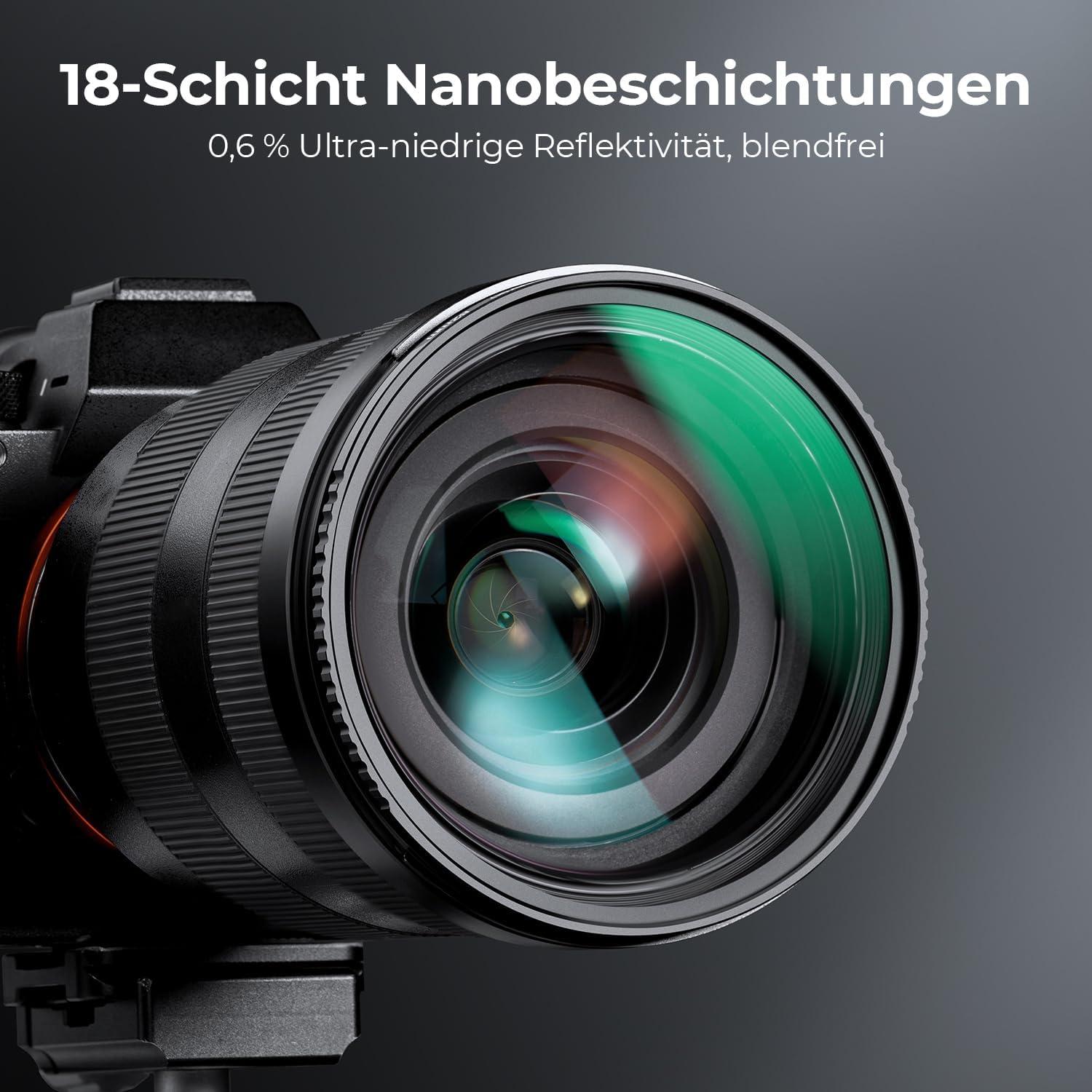 82mm K&F Concept Pro UV-Filter: Slim, MCUV Schutzfilter